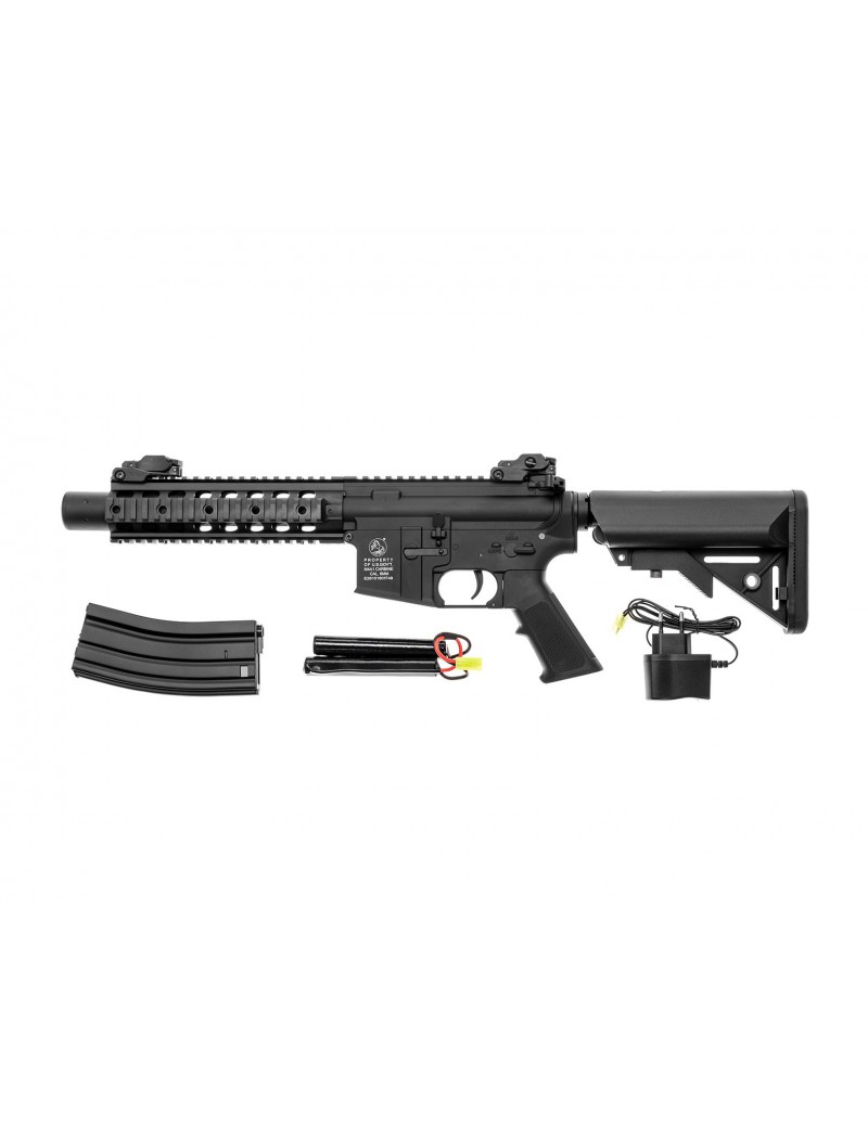 ELEKTRISCHES GEWEHR M4 SPEZIALKRÄFTE SCHWARZ VOLLMETALLFALT [180868]