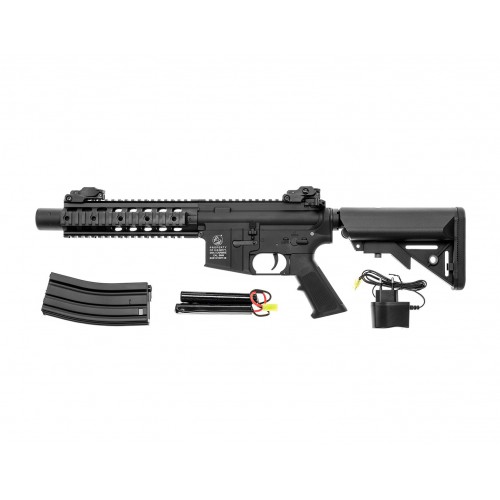 ELEKTRISCHES GEWEHR M4 SPEZIALKRÄFTE SCHWARZ VOLLMETALLFALT [180868]