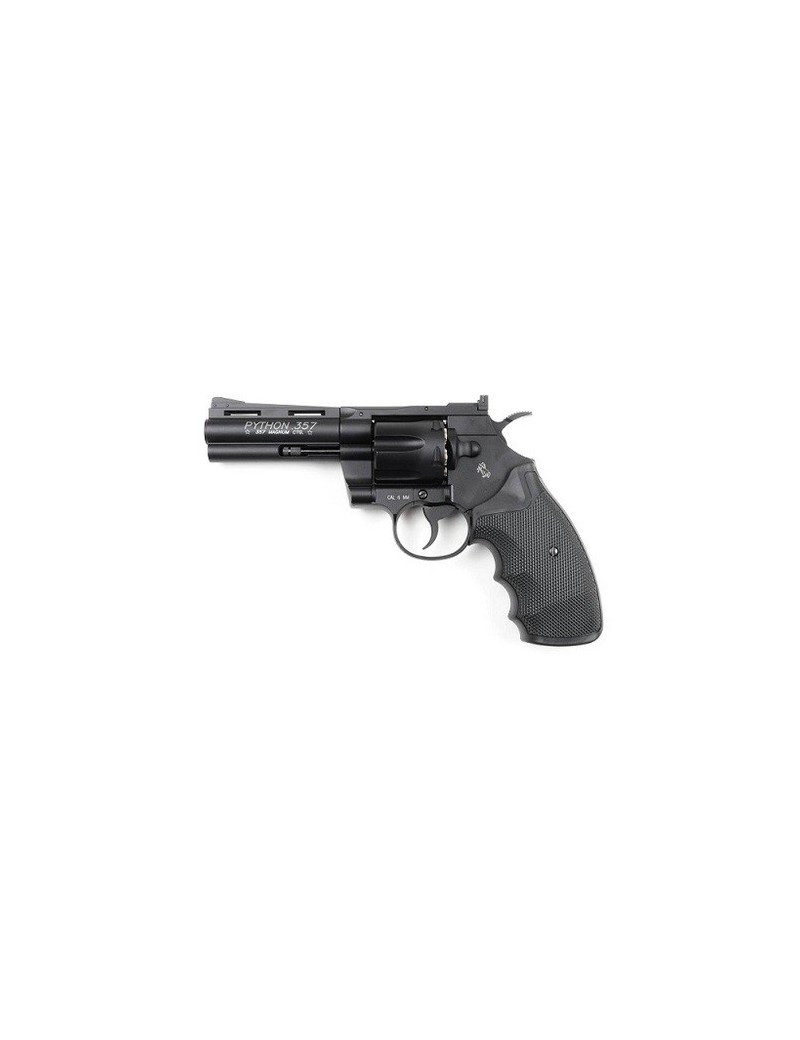 REVOLVER PYTHON 357 4 ZOLL SCHWARZES CO2-VOLLMETALL MIT LOGOS [180310]