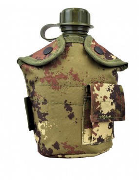 JS-TACTICAL PLASTIC BOTTLE 1 LITER + VEGETATION POCKET [JS-1801] [JS-1823TC]