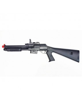 PLASTIC AIRSOFT SHOTGUN + TORCH [0581B]