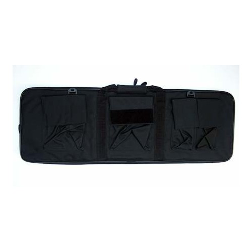 SCHWARZE GEWEHRTASCHE MIT 4 TASCHEN 87X29  [B100]