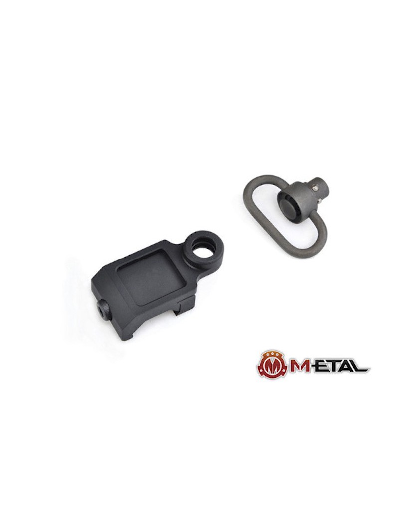 ATTACCO CINGHIA DD STYLE RAIL NERO METAL [ME 04004-BK]