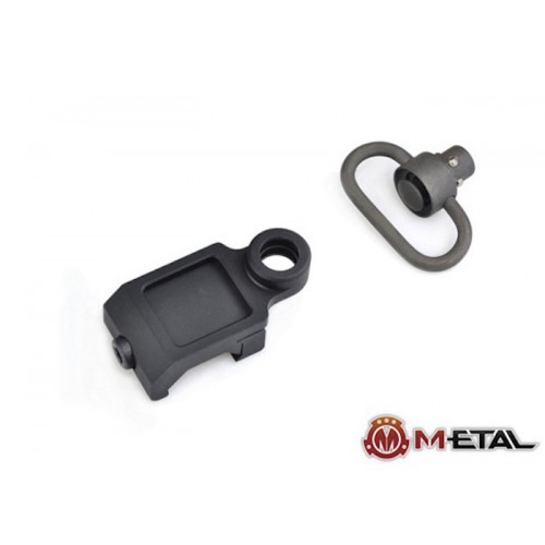 ATTACCO CINGHIA DD STYLE RAIL NERO METAL [ME 04004-BK]