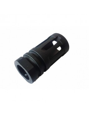 METAL FLASH HIDER 14MM CLOCKCOUNTERWISE THREAD BLACK [SP7]