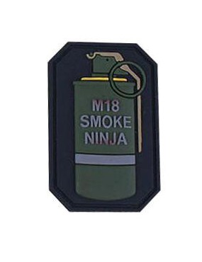 PATCH IN PVC M18 SMOKE NINJA [EM5525C]