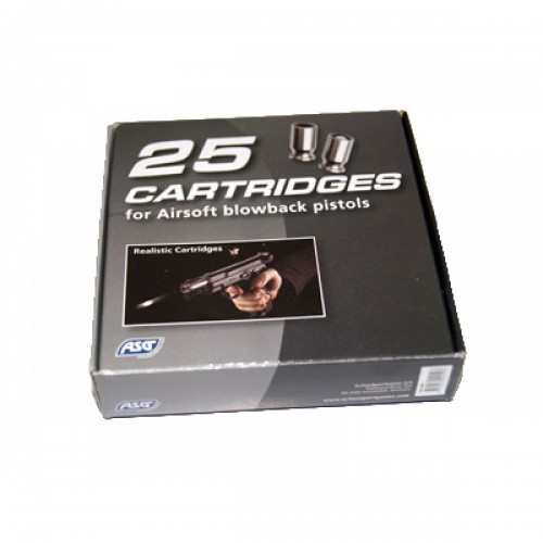 CARTUCCIA DA 6 MM PER PISTOLE CZ 75 e 1911 RSS GBB SCATOLA DA 25 pz [16926]