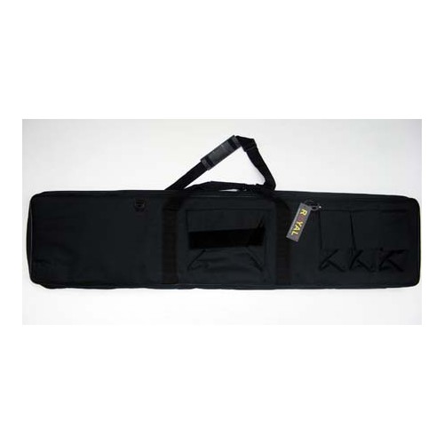 SACCA PORTA FUCILE NERA A 4 TASCHE 130X30  [B130]