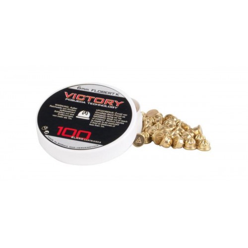 100 BOSSOLI A SALVE VICTORY FLOBERT K CAL.6 mm PER PISTOLE A SALVE [IC52/1][255-009]