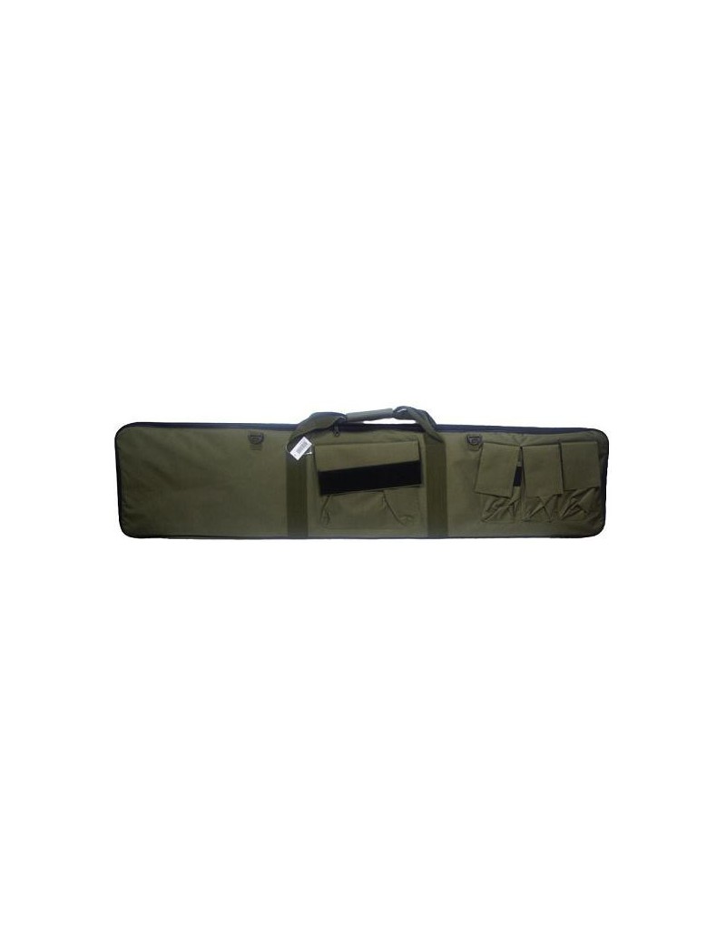 SACCA PORTA FUCILE VERDE A 4 TASCHE 130X30  [B130V]