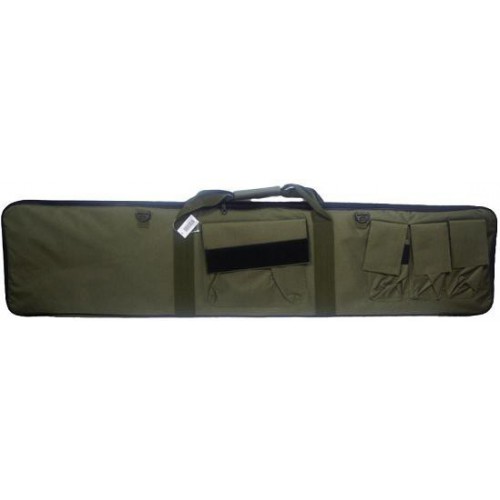 SACCA PORTA FUCILE VERDE A 4 TASCHE 130X30  [B130V]