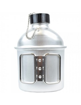 BOUTEILLE JS-TACTIQUE EN ALUMINIUM 1 LITRE AVEC TASSE [JS-1802]