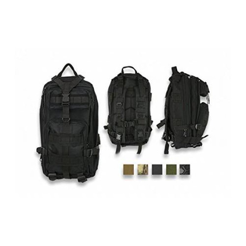 MOCHILA TÁCTICA BARBARIC COLOR NEGRO 600D [34877-NE]