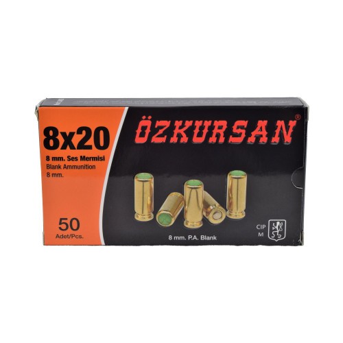 OZKURSAN BLANK CARTRIDGES CALIBER 8MM 50 PCS [CT12]