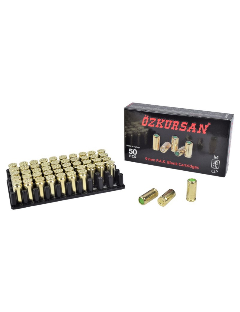 OZKURSAN CARTUCCE A SALVE CALIBRO 9MM P.A.K. 50 PZ [CT13]