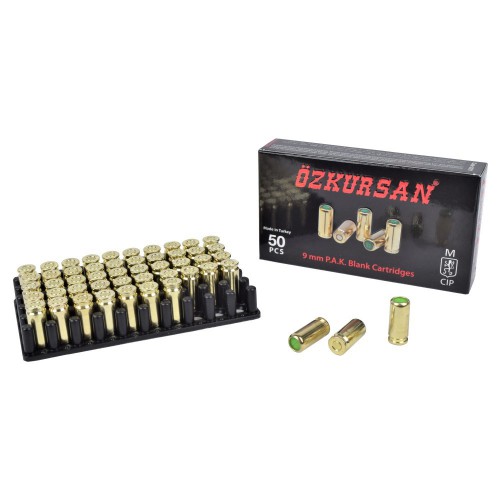 OZKURSAN CARTUCCE A SALVE CALIBRO 9MM P.A.K. 50 PZ [CT13]