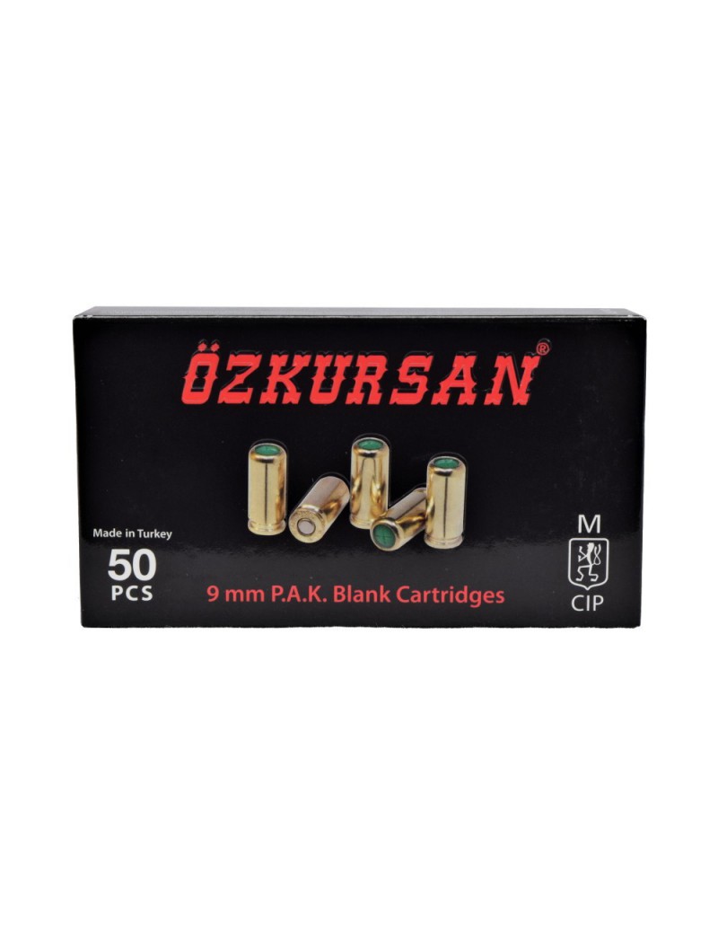 OZKURSAN CARTUCCE A SALVE CALIBRO 9MM P.A.K. 50 PZ [CT13]