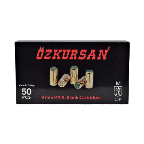OZKURSAN CARTUCCE A SALVE CALIBRO 9MM P.A.K. 50 PZ [CT13]
