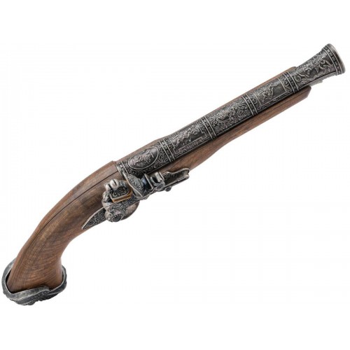 PISTOLET À GAZ ARGENT PIRATE FLINTLOCK [HG 502SILV]