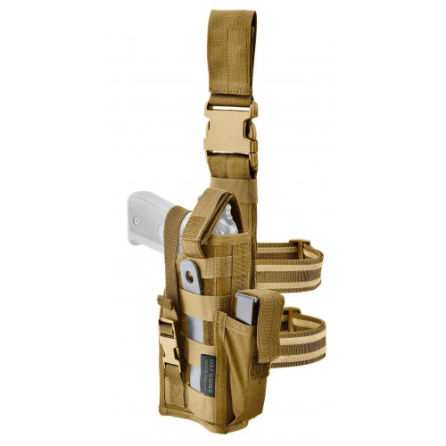 DEFCON 5 AMBIDEXTROUS THIGH HOLSTER TAN COLOR [D5-GS08 CT]