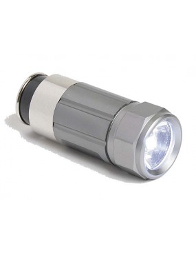 TORCIA KONUS A LED 12V RICARICABILE IN AUTO COLORE SILVER  [03910]