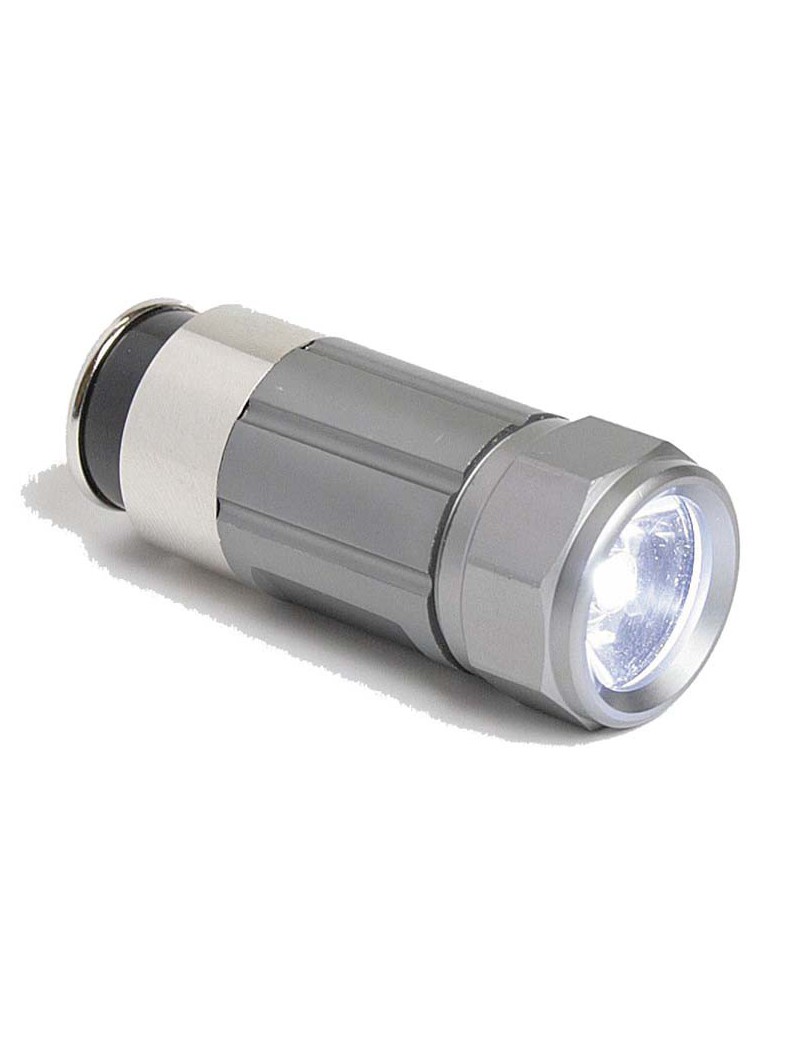 TORCIA KONUS A LED 12V RICARICABILE IN AUTO COLORE SILVER TORCIA KONUS A LED 12V RICARICABILE IN AUTO COLORE SILVER