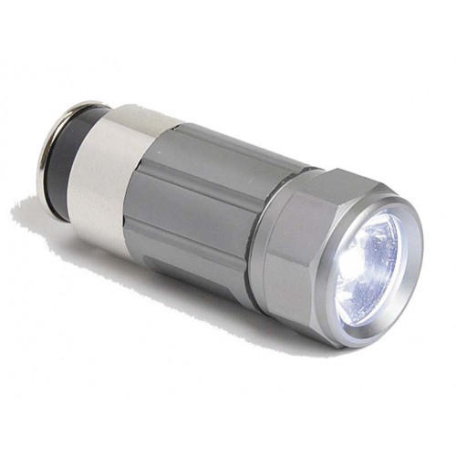 KONUS LED TORCH 12V, AUFLADBAR IM AUTO, GRAUE FARBE  [03910]