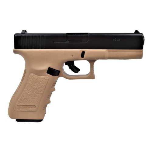 BRUNI BLANK PISTOLET G17 CALIBRE 8MM NOIR / TAN [BR-1400BT]