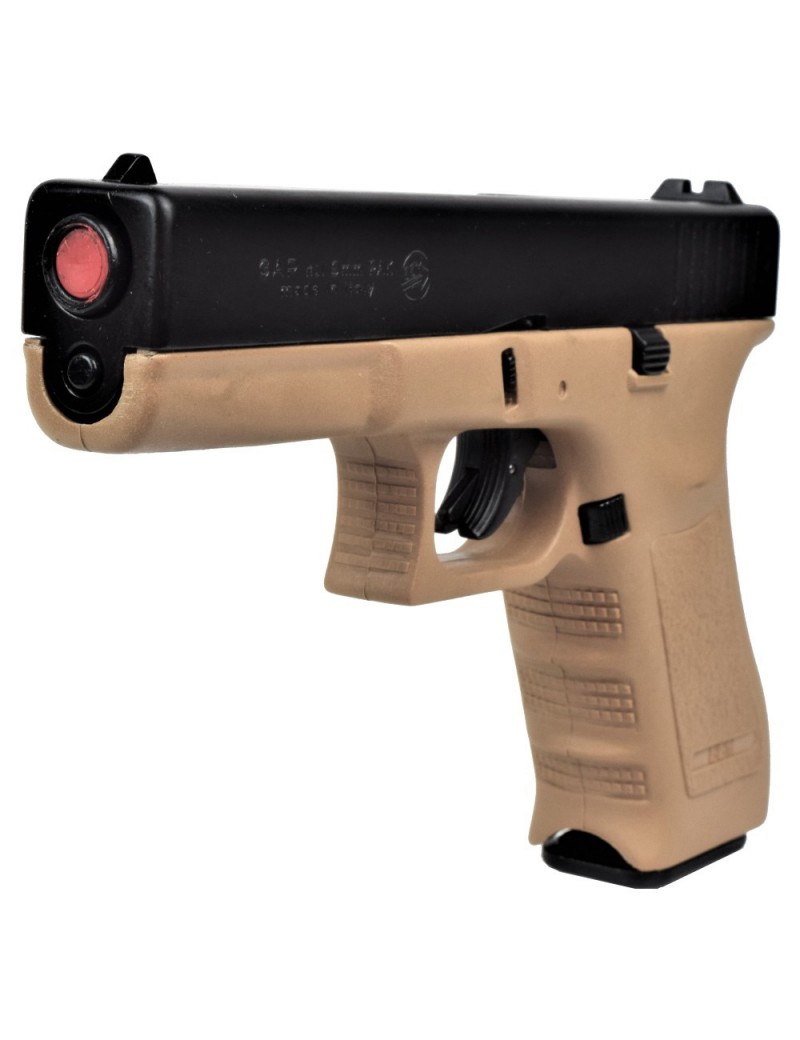 BRUNI BLANK PISTOLET G17 CALIBRE 8MM NOIR / TAN [BR-1400BT]