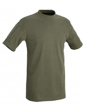 DEFCON 5 MAGLIETTA TATTICA MANICHE CORTE CON TASCHE VERDE [D5-1739 OD]