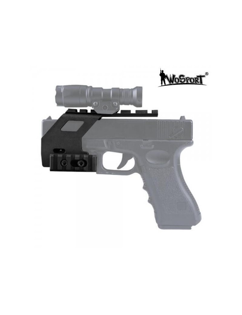 RAIL BASE SYSTEM PER PISTOLA GLOCK 17/18/19 BLACK [WO-GB49B]