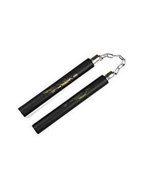 NUNCHAKU DE 30 CM CON CADENA Y CUERPO DE ESPONJA [R50101]