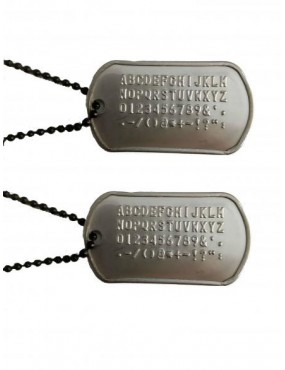 IDENTIFICATION PLATES WITH PROTECTIVE RUBBER AND CHAIN ​​[67300 / P]