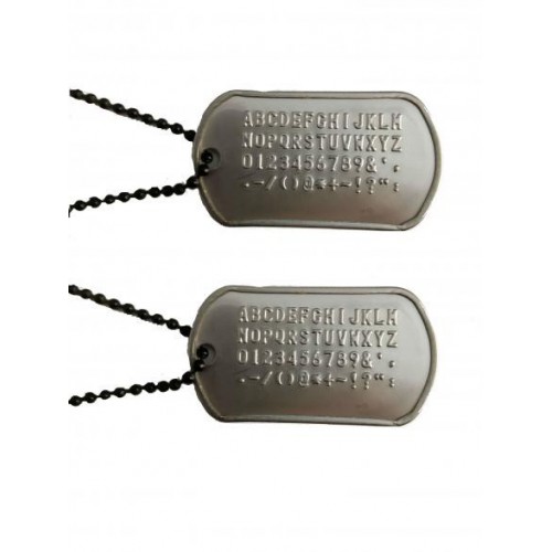 IDENTIFICATION PLATES WITH PROTECTIVE RUBBER AND CHAIN ​​[67300 / P]