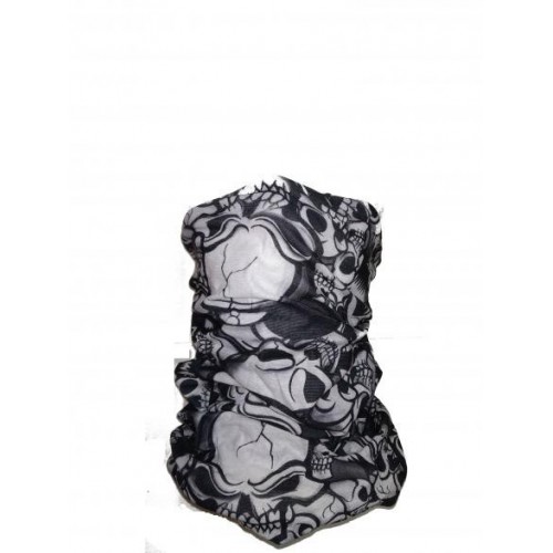 COLLIER À CRÂNES EN COTON BARBARIQUE [30587]