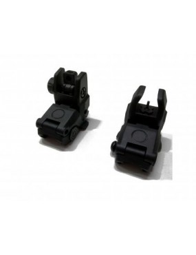 BLACK FRONT / POST FLIP-UP SIGHTS JING GONG [Z002B]