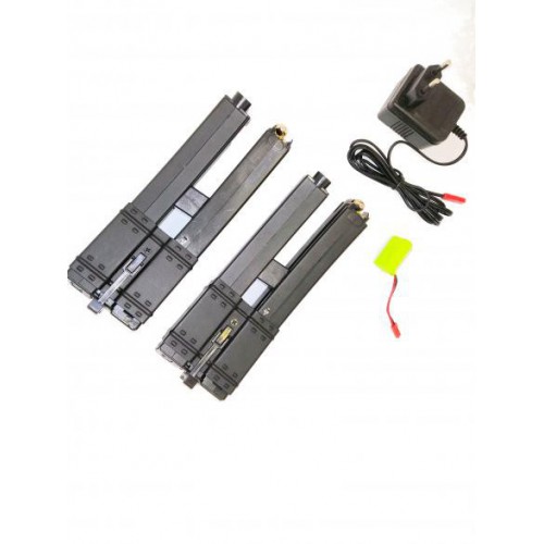2 CARICATORI ELETTRICI NERO 350pz PER SERIE MP5  [B40]