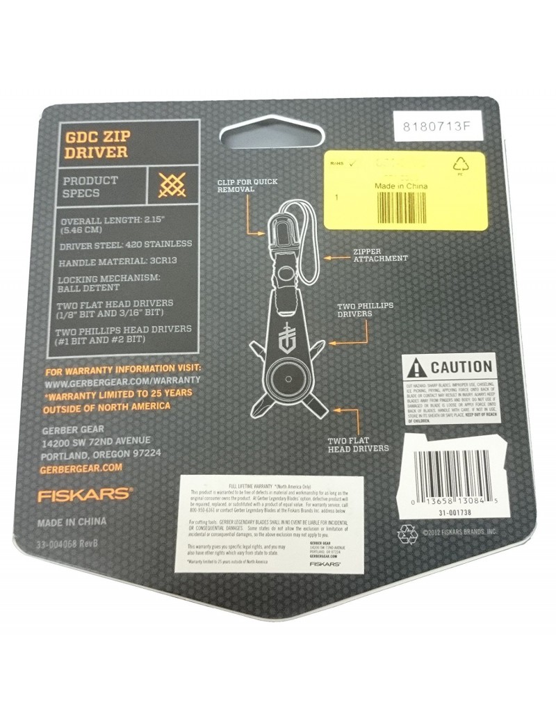 CONDUCTOR DE CREMALLERA GERBER DAILY CARRY [31-001738]