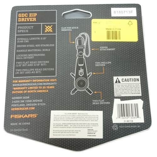 CONDUCTOR DE CREMALLERA GERBER DAILY CARRY [31-001738]