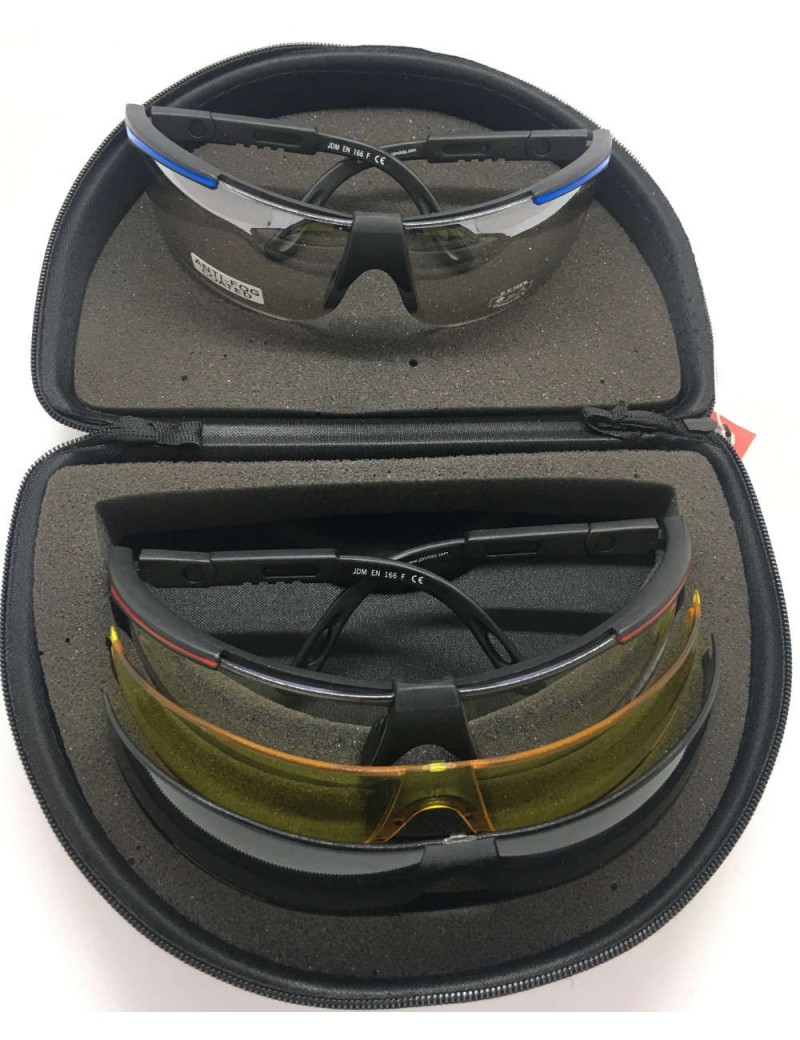 EAGLE KIT MIT 2 RAHMEN + 3 OBJEKTIVEN  CLEAR - YELLOW- SUN- MIRROR [JD13]