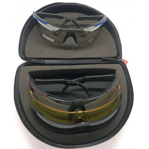 EAGLE KIT MIT 2 RAHMEN + 3 OBJEKTIVEN  CLEAR - YELLOW- SUN- MIRROR [JD13]