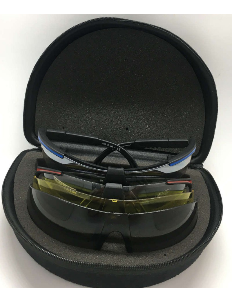 EAGLE KIT MIT 2 RAHMEN + 3 OBJEKTIVEN  CLEAR - YELLOW- SUN- MIRROR [JD13]