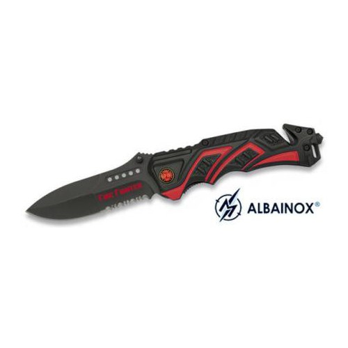 FALTMESSER 19596  FEUERBEKÄMPFER ALBAINOX ROT MIT FALL [19596]