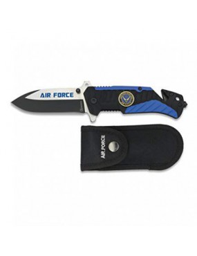 NAVAJA "AIR FORCE" 19747 ALBAINOX NEGRO Y AZUL CON ESTUCHE [19747]