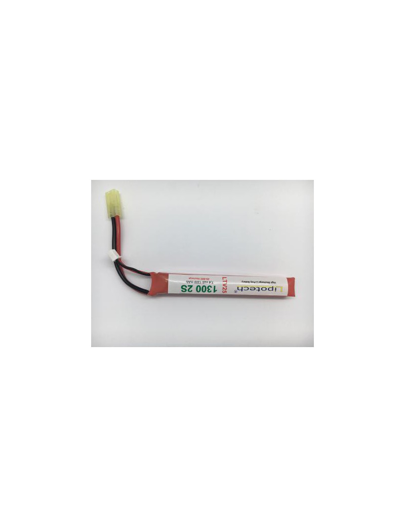 LIPO BATTERIE 7.4Vx1300 2S mAh LTV25 STICK LIPOTECH [L7.4X1300 2S]