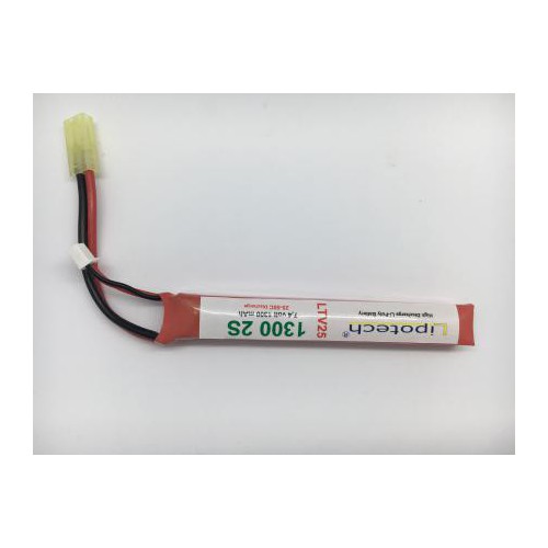 LIPO BATTERIE 7.4Vx1300 2S mAh LTV25 STICK LIPOTECH [L7.4X1300 2S]
