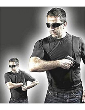 T-SHIRT BLANC AVEC HOLSTER INTÉRIEUR AMBIDEXTROUS HOLSTER VEGA TAILLE M...