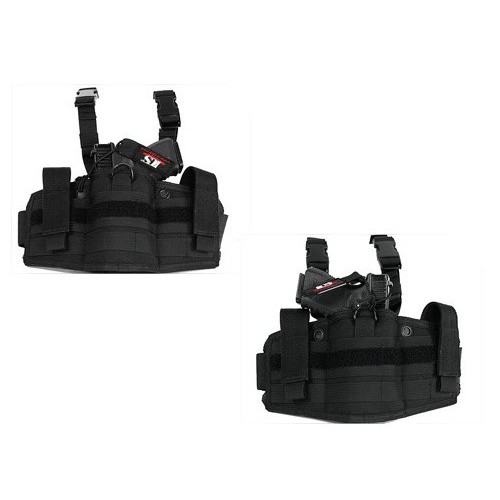 FONDINA COSCIALE AOS ATTACCHI A MOLLE PER DX E SX NERA [AOS-MS-36]