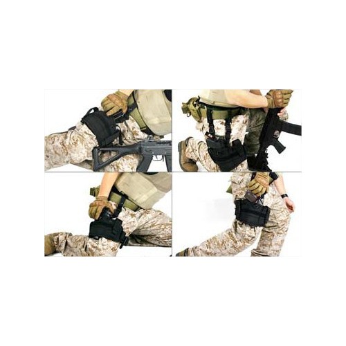 FONDINA COSCIALE AOS ATTACCHI A MOLLE PER DX E SX NERA [AOS-MS-36]