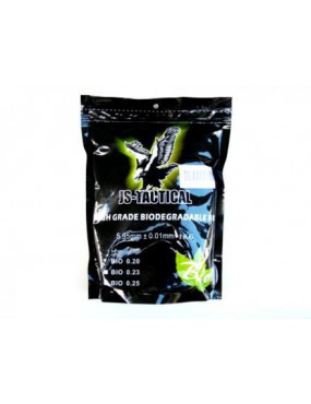 BIODEGRADABLE BB'S JS-TACTICAL 0,25gr 4000pz [JS-BIO 0,25]